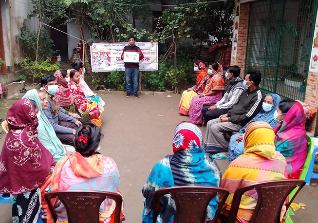 Courtyard Meeting-Ward No-02, Pathikhalghta Union, Kathalia, Jhalokathi